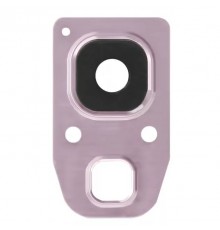 Скло камери для Samsung A320 Galaxy A3 2017, A520, A720, рожеве, з рамкою