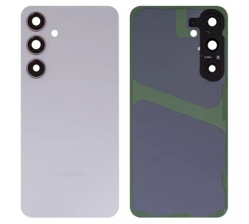 Задняя панель корпуса для Samsung S926 Galaxy S24 Plus, серая (Marble Grey) + стекло камеры