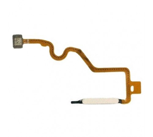 Шлейф для Tecno Spark 20 (KJ5), Spark Go (2024) (BG6), сканера отпечатка пальца (Touch ID), серебристый (Mystery White), Original (PRC)