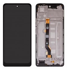 Дисплей для Tecno Spark 20 Pro (KJ6), чорний, з рамкою, High Copy