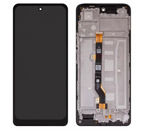 Дисплей для Tecno Spark 20 Pro (KJ6), чорний, з рамкою, High Copy