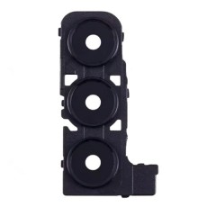 Скло камери для Samsung A256 Galaxy A25, чорне, з рамкою