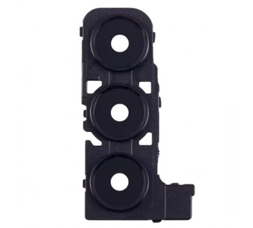 Скло камери для Samsung A256 Galaxy A25, чорне, з рамкою