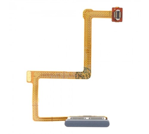 Шлейф для Xiaomi Poco F4 GT, кнопки увімкнення, сканера відбитка пальця (Touch ID), чорний (Stealth Black), Original (PRC)