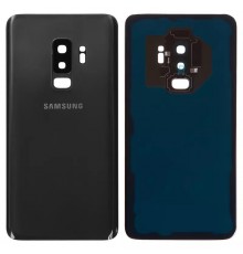 Задня панель корпусу для Samsung G965F Galaxy S9 Plus, чорна (Midnight Black) + скло камери, повна, Original (PRC)