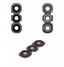 Скло камери для Samsung A346 Galaxy A34 5G, чорне, з рамкою