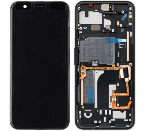 Дисплей для Google Pixel 4, чорний (Just Black), з рамкою, Original (PRC)