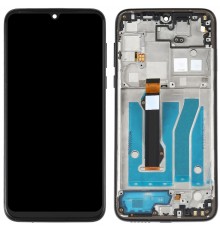 Дисплей для Motorola Moto G8 Plus XT2019, чорний, з рамкою, High Copy