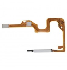 Шлейф для Huawei Honor X7, X7a, сканера відбитка пальця (Touch ID), сріблястий (Titanium Silver), Original (PRC)