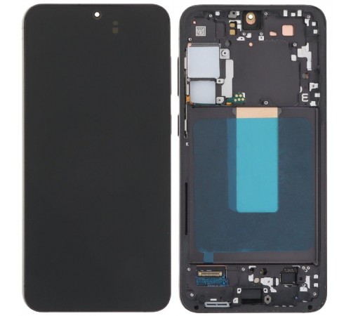 Дисплей для Samsung S916 Galaxy S23 Plus, черный (Phantom Black), с рамкой, Original (PRC) (переклеено стекло)