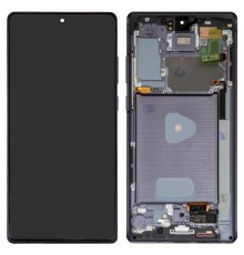 Дисплей для Samsung N980F Galaxy Note 20, N981 Galaxy Note 20 5G, сірий, з рамкою, Original (PRC), mystic gray