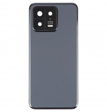 Задняя панель корпуса для Xiaomi 13, черная, Copy + стекло камеры