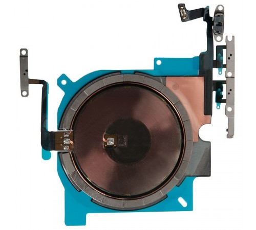 Шлейф для iPhone 12 Pro Max, кнопки ввімкнення, кнопок гучності звуку, бездротової зарядки, Original (PRC)