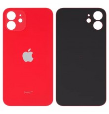 Задняя панель корпуса для iPhone 12, красная, не нужно снимать стекло камеры, big hole