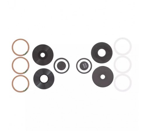 Скло камери для Xiaomi Poco M6 4G, Redmi 13, чорне, без рамки, комплект 3 шт.