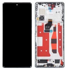 Дисплей для Huawei Honor 70, зеленый (Emerald Green), с рамкой, Original (PRC)