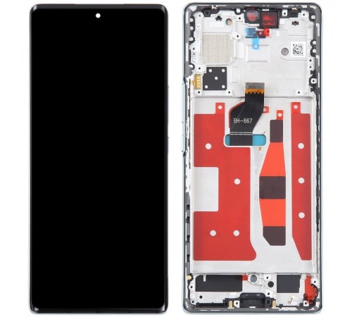 Дисплей для Huawei Honor 70, зелений (Emerald Green), з рамкою, Original (PRC)