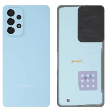 Задняя панель корпуса для Samsung A336 Galaxy A33 5G, голубая + стекло камеры
