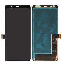 Дисплей для Google Pixel 4 XL, чорний, без рамки, Оригінал (переклеєно скло)