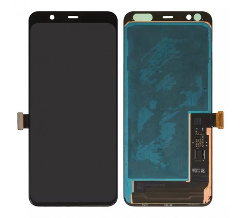 Дисплей для Google Pixel 4 XL, черный, без рамки, Оригинал (переклеено стекло)