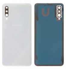 Задняя панель корпуса для Samsung A307F/DS Galaxy A30s, белая (Prism Crush White) + стекло камеры