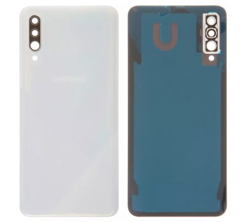 Задня панель корпусу для Samsung A307F/DS Galaxy A30s, біла (Prism Crush White) + скло камери