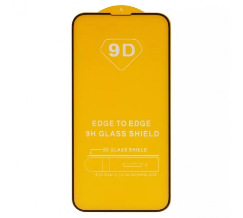 Захисне скло для Apple iPhone 13 mini, сумісне з чохлом, Full Glue, (без упаковки), чорне 
