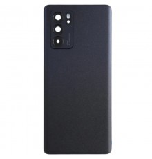 Задня панель корпуса для Oppo Reno 6 Pro 5G MediaTek, чорна, Copy + скло камери