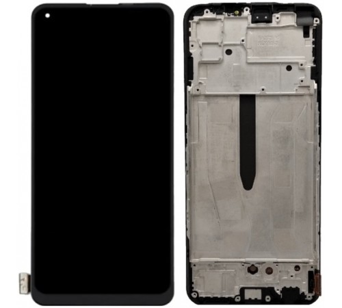 Дисплей для Oppo A95 4G, A95 5G, чорний, з рамкою, High Copy (OLED)