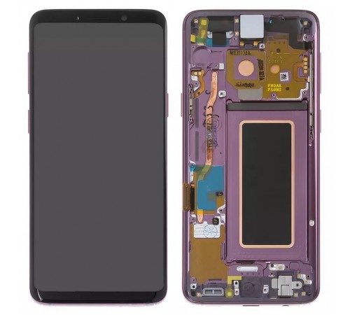 Дисплей для Samsung G960 Galaxy S9, фиолетовый, с рамкой, Original (PRC), lilac purple