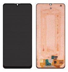 Дисплей для Samsung M325 Galaxy M32, черный, без рамки, Оригинал (переклеено стекло)