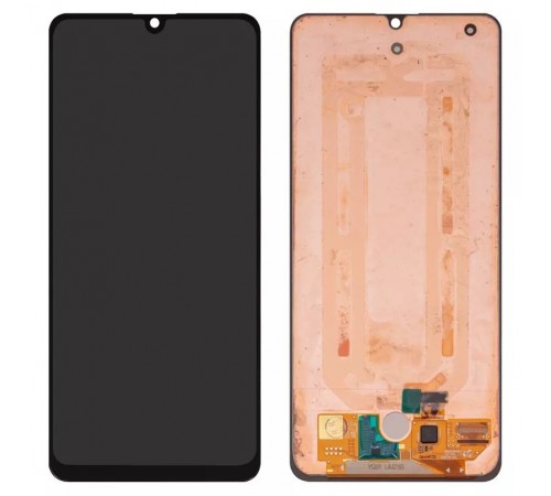 Дисплей для Samsung M325 Galaxy M32, чорний, без рамки, Оригінал (переклеєне скло)