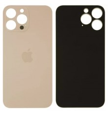 Задняя панель корпуса для iPhone 13 Pro Max, золотистая, не нужно снимать стекло камеры, Gold, big hole