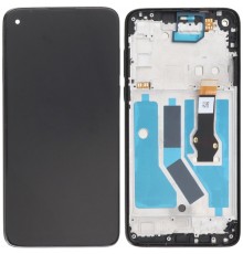 Дисплей для Motorola Moto G8 Power XT2041, черный, с рамкой, High Copy