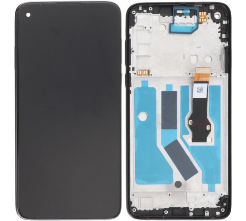 Дисплей для Motorola Moto G8 Power XT2041, черный, с рамкой, High Copy