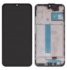 Дисплей для Samsung A256 Galaxy A25, черный, с рамкой, Original (PRC), с широким ободком, (OLED)