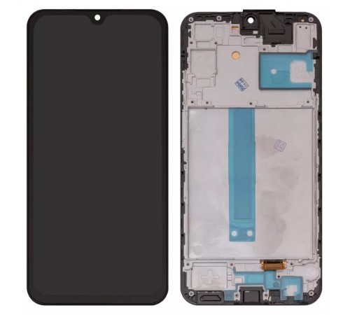 Дисплей для Samsung A256 Galaxy A25, черный, с рамкой, Original (PRC), с широким ободком, (OLED)