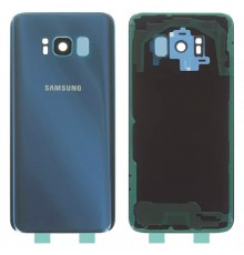 Задня панель корпусу для Samsung G950F Galaxy S8, G950FD Galaxy S8, блакитна (Coral Blue) + скло камери, повна, Original (PRC)