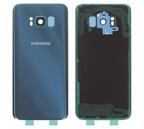 Задняя панель корпуса для Samsung G950F Galaxy S8, G950FD Galaxy S8, голубая (Coral Blue) + стекло камеры, полная, Original (PRC) Задняя панель корпуса для Samsung G950F Galaxy S8, G950FD Galaxy S8, голубая (Coral Blue) + стекло камеры, полная, Original (PRC)
