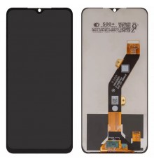 Дисплей для Tecno Pop 7 (BF6), Pop 7 Pro, Spark 10, Spark 10C, Spark Go (2023) (BF7); Infinix Smart 7 (X6515), Smart 7 HD (X6516), черный, без рамки, Сopy, (QZ), BF7, BF6, KI5q, KI5k (FPC6605-5)