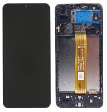 Дисплей для Samsung A125F Galaxy A12, A127, M127, черный, с рамкой, High Copy, SM-A125F_REV0.1 FPC6509-1