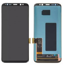 Дисплей для Samsung G950 Galaxy S8, черный, без рамки, Оригинал (переклеено стекло)