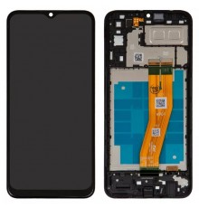 Дисплей для Samsung A042 Galaxy A04e, черный, с рамкой, Original (PRC)