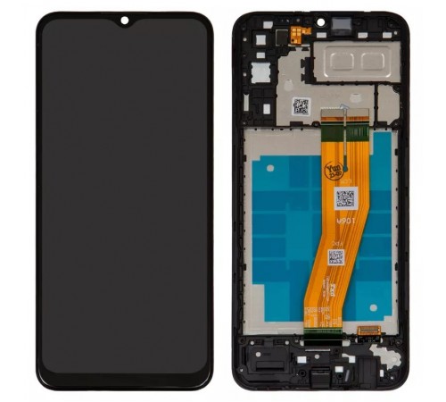 Дисплей для Samsung A042 Galaxy A04e, черный, с рамкой, Original (PRC)