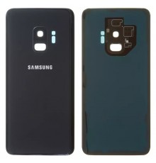 Задня панель корпусу для Samsung G960F Galaxy S9, чорна (Midnight Black) + скло камери, повна, Original (PRC)