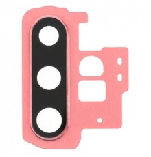 Стекло камеры для Samsung N975F Galaxy Note 10 Plus, розовое, с рамкой