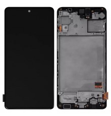 Дисплей для Samsung M317 Galaxy M31s, черный, с рамкой, Original (PRC)