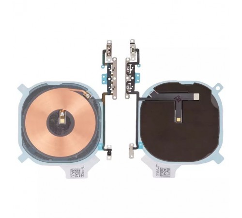 Шлейф для iPhone XS, кнопок звука, беспроводной зарядки