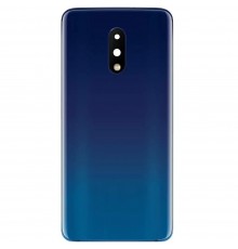 Задняя панель корпуса для OnePlus 7, синяя (Mirror Blue) + стекло камеры