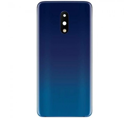 Задняя панель корпуса для OnePlus 7, синяя (Mirror Blue) + стекло камеры